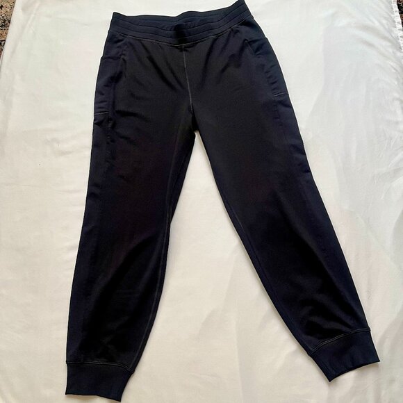Fabletics On-The-Go Cold Weather Jogger Black Women’s Size Large - Picture 1 of 8